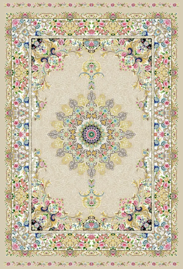 Semi Hand-Knotted Kashan Persian Carpet – Traditional Elegance - Image 4