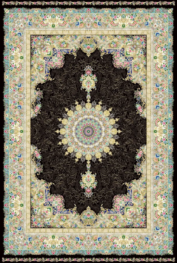 Semi Hand-Knotted Kashan Persian Carpet – Traditional Elegance - Image 3