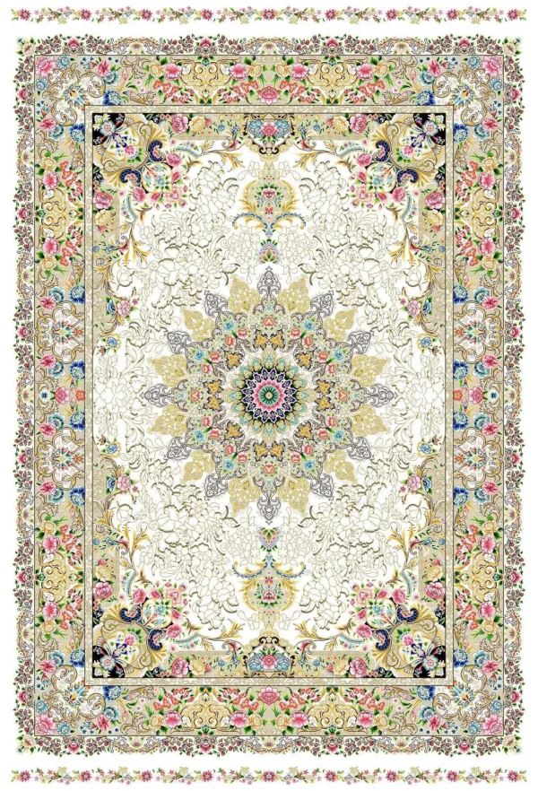 Semi Hand-Knotted Kashan Persian Carpet – Traditional Elegance - Image 11