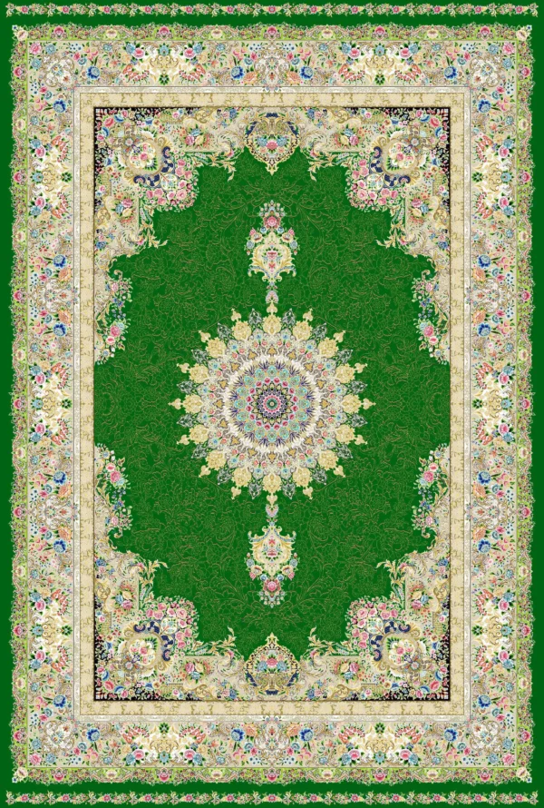 Semi Hand-Knotted Kashan Persian Carpet – Traditional Elegance - Image 9