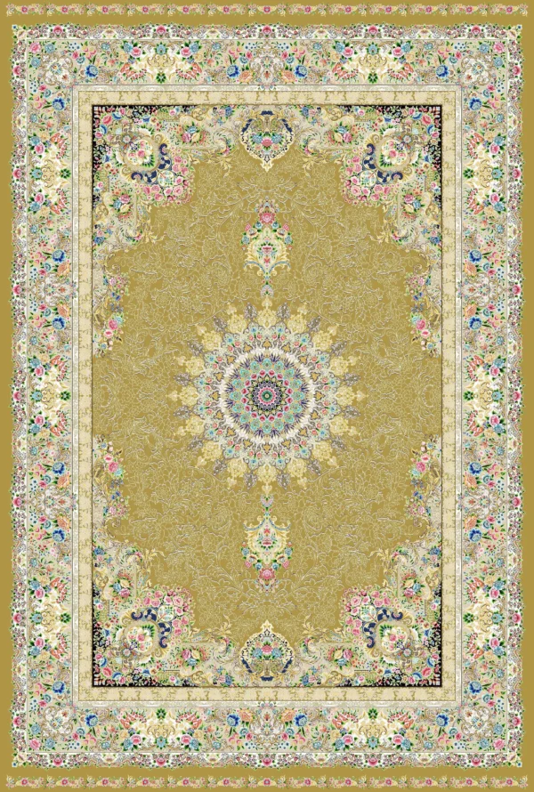 Semi Hand-Knotted Kashan Persian Carpet – Traditional Elegance - Image 8