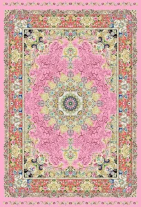 Semi Hand-Knotted Kashan Persian Carpet – Traditional Elegance