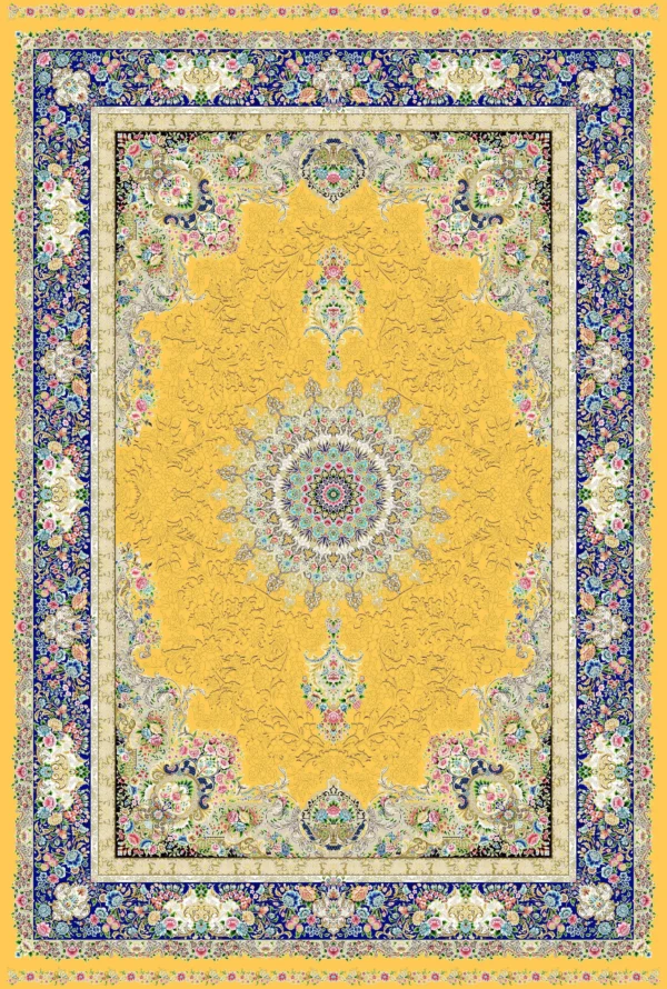 Semi Hand-Knotted Kashan Persian Carpet – Traditional Elegance - Image 10
